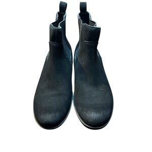 b.o.c Chelsea Boots Womens Size 8 Black Leather Upper Memory Foam Ankle‎ Pull On